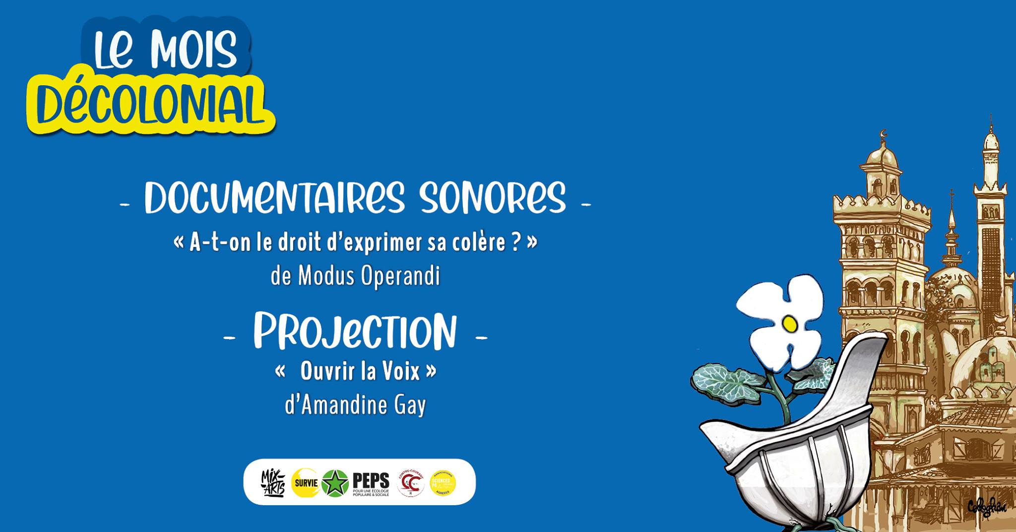 Projection du film Ouvrir la voix + documentaire sonore - Mois décolonial