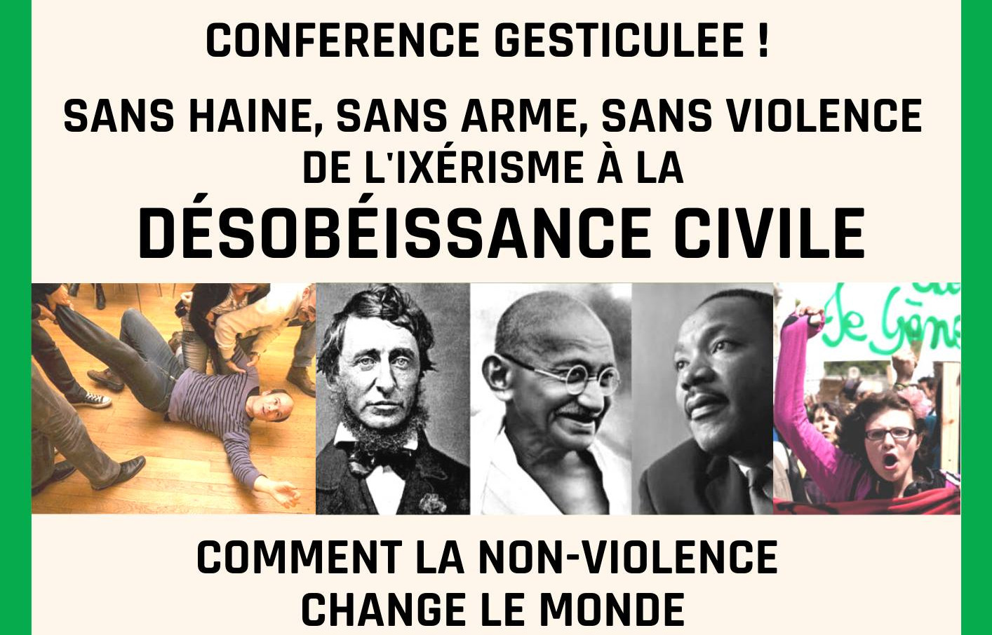 Conférence Gesticulée sur la Désobéissance civile - Avec Xavier RENOU